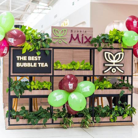 Logo da loja bubble tea mix