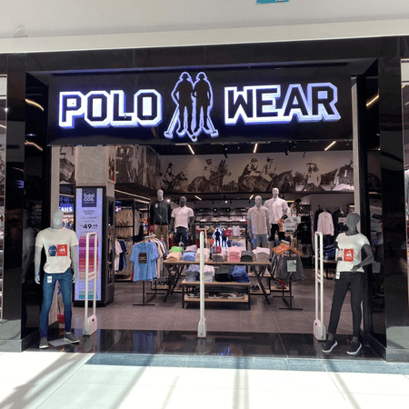 Logo da loja polo wear