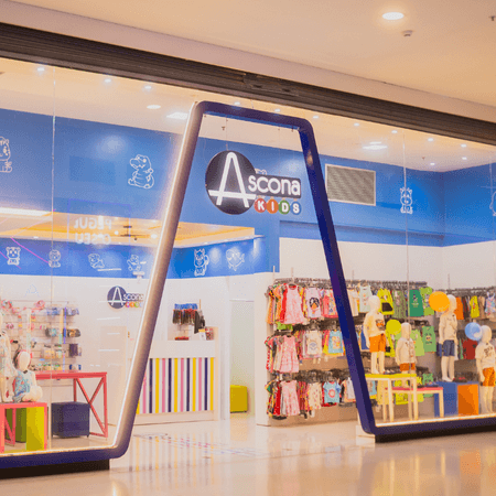 Logo da loja ascona kids