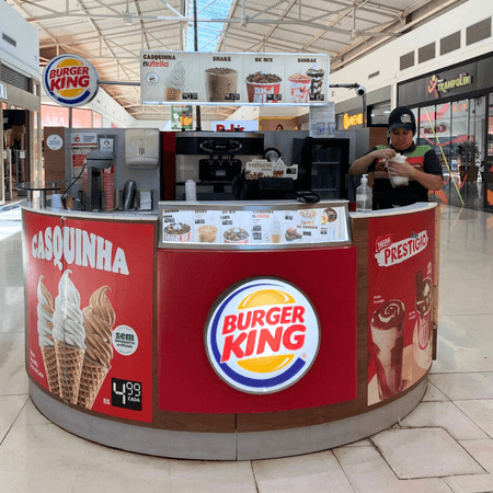 Logo da loja burger king quiosque