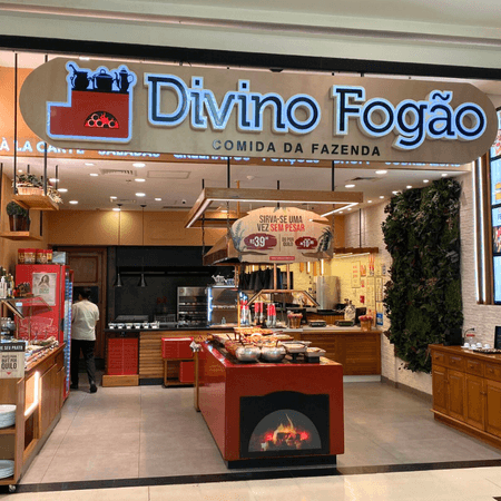 Logo da loja divino fogão