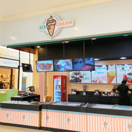 Logo da loja ice cream