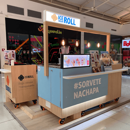 Logo da loja ice roll